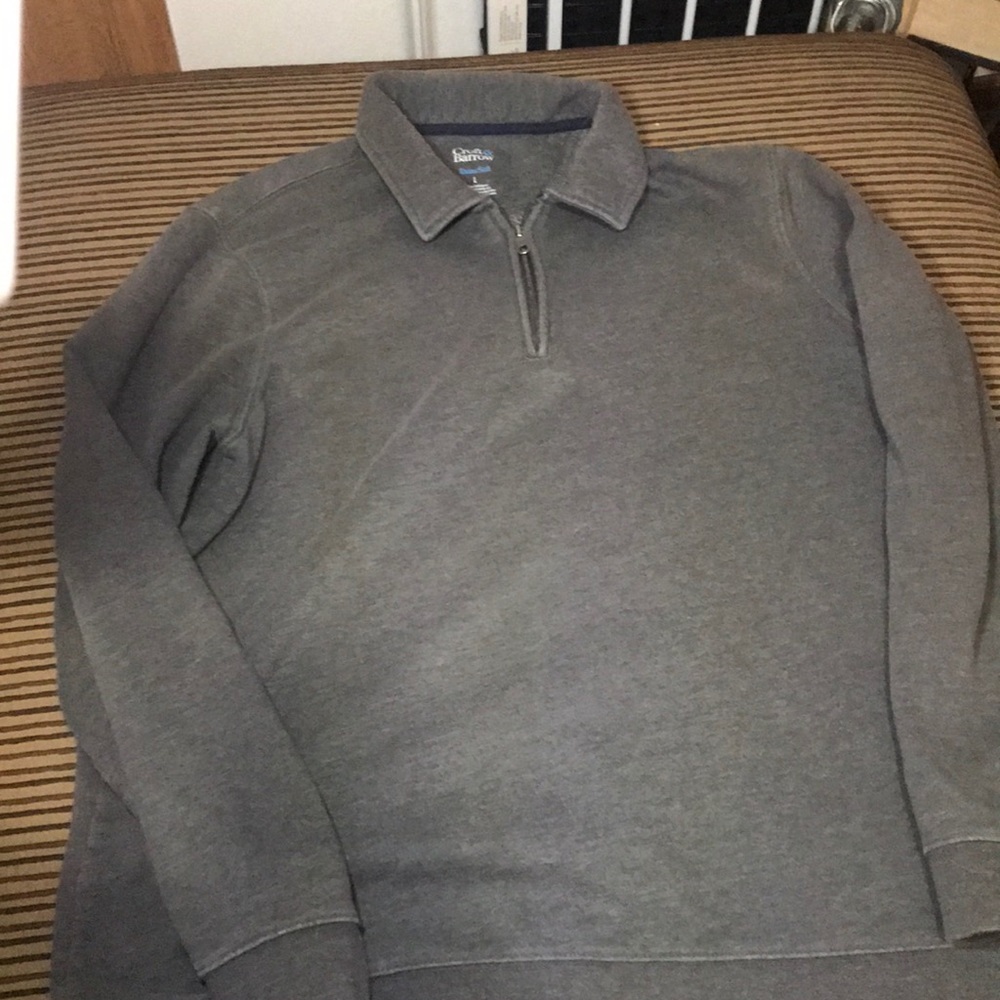 Grey quarter zip.